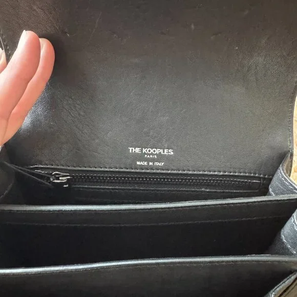 The Kooples Emily Small Bag in Black Stud-Effect Leather – NWT - Picture 6 of 8